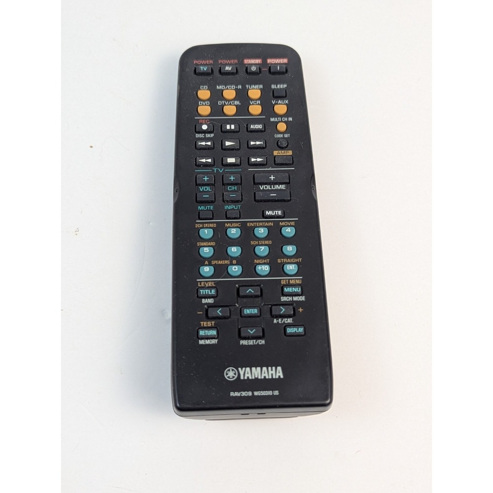 YAMAHA RAV309 WG50310 US GENUINE REMOTE CONTROL FOR NATURAL‎ SOUND AV RECEIVER
